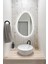 Premium Asimetrik LED Dekoratif Ayna - Banyo Aynası - Dresuar Aynası – Zarif Duvar Aynası 6