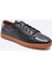 Hakiki Deri Siyah Sneaker Spor Erkek Ayakkabı 9882 100 2