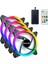 RV400 4in1 Kumandalı 12CM Rgb Fan Seti Fan Kontrolör Dahil 120MM 4lü Kasa Fanı 1