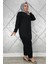 Kadın Düğme Bağcık Detaylı Tesettür Takım 2