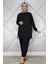 Kadın Düğme Bağcık Detaylı Tesettür Takım 3