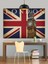 Ingiliz Bayrağı Big Ben Dekoratif Kanvas - Mdf Ahşap Tablo 1