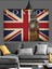 Ingiliz Bayrağı Big Ben Dekoratif Kanvas - Mdf Ahşap Tablo 4