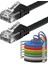 Cat6 Yassı RJ45 Ethernet (Network, Internet) Kablosu (15 Metre, Siyah) 1