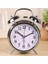 Klasik Çalar Saat Dekoratif Yüksek Sesli Mekanik Alarmlı Çalar Alarmlı Saat Dekoratif Hediyelik 12 x 8 cm Qrt-1 2