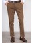 6417 Erkek Julıa Gabardin Regular Yan Cep Pantolon Kahve 2