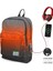 High Siyah Turuncu Gradyan USB Soketli Üçlü Ilkokul Çanta Seti - Erkek Çocuk 3