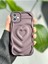 Aksesuar Iphone 12 ile Uyumlu 3D Kabartma Mat Kalp Silikon Kılıf 1