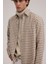 Kahve Classic Fit Kareli %100 Pamuk Gömlek 3