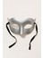 Gri Metalik Parti Maskesi Yetişkin Kadın Için Şık Kostüm Aksesuarı Maske Balosu Model 2