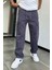 Erkek Lacivert Baggy Kargo Pantolon 2