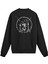 Sırt Baskılı Boynuzlu Kurukafa Tasarımlı Sweatshirt 1