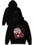 Dead Brew Tasarım Baskılı Oversize Siyah Kapüşonlu Sweatshirt 1