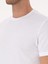 Erkek Beyaz Slim Fit %100 Pamuk Bisiklet Yaka Basic T-Shirt 50324401-VR013 7