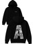 Amsterdam A Tasarım Baskılı Oversize Siyah Kapüşonlu Sweatshirt 1