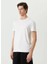 Unisex Basic Bisiklet Yaka Regular T-Shirt - Beyaz 1
