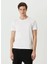 Unisex Basic Bisiklet Yaka Regular T-Shirt - Beyaz 3