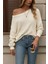 Mdb Kadın Uzun Kollu Tek Omuzu Açık Triko Bluz 3