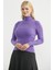 Tam Balıkçı Fitilli Basic Triko Kazak - Lila 2