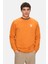 Valley Turuncu Bisiklet Yaka Baskılı Standard Fit Erkek Sweatshirt 1