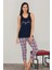 Lady Kapri Askılı Pijama Takımı 2