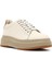 Erkek Beyaz Bağcıklı Kalın Tabanlı Deri Sneaker 25WFD6124FT 6