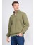 Çetinkaya Mentality 3907 3 Ip Dik Yaka Haki Sweatshirt 1