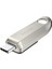 Ultra Luxe USB Tip C Sürücü 128 GB (Usb Tip C Flash Sürücü, Usb-3.2 Gen-1, Metal Tasarım, 400 Mb/s Okuma, Anahtarlık Halkası) Gümüş 1