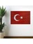 Dalgalanma Efektli Manyetik Duvar Stickerı Türk Bayrağı 75 x 50 cm 1