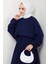 Evsan Tunik Etek Oysho Ikili Takım 1650 - Lacivert 2