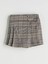 Lcw Kids Yeşil Beli Lastikli Ekose Kız Çocuk Şort Etek 5