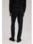Siyah Regular Fit Kumaş Pantolon 4
