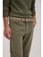 Yeşil Comfort Fit Kadife Spor Pantolon 3