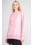 Çetinkaya Miya Mira Modest 8626 Kadın Dik Yaka Akrilik Yırtmaçlı Triko Kazak Pudra 2