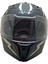 935 Çene Açılır Mat Siyah Gri Kask 1