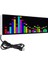Renkli Müzik Spektrumu Ekran Sesli Kontrollü Rgb Ritim Işık Elektronik Saat Müzik Severler Için USB Powered 1