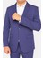 Erkek Lacivert Tek Düğme Slim Fit Takım Elbise - Şık Ofis ve Davet Kombini 5