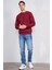 Çetinkaya Mentality 3036 3 Ip Bisiklet Yaka Bordo Sweatshirt 2