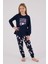 Kız Çocuk Lacivert Pijama Takımı 2