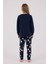 Kız Çocuk Lacivert Pijama Takımı 5