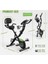 Katlanabilir Egzersiz Bisikleti 4'ü 1 Arada Sabit Manyetik Bisiklet Evde Egzersiz Kondisyon Bisikleti 5