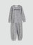 Lcw Kids Gri Bisiklet Yaka Playstation Baskılı Erkek Çocuk Pijama Takımı 1