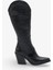 Drayze Kadın Hakiki Deri Günlük Çizme Siyah 1