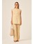 Ftz Kadın Keten Ikili Takım Bej 31195 1