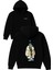 Zengın Kurklu Tasarım Baskılı Oversize Siyah Kapüşonlu Sweatshirt 1