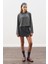 Kemer Detaylı Mini Etek Antrasit 1