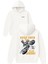 Keep Your Bike Tasarım Baskılı Oversize Beyaz Kapüşonlu Sweatshirt 1