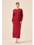 Ftz Kadın Taş Detaylı Ikili Takım Bordo 20752 3
