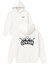 Wıld Cowboy West Tasarım Baskılı Oversize Beyaz Kapüşonlu Sweatshirt 1