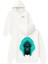 Kurukafa Kabıle Tasarım Baskılı Oversize Beyaz Kapüşonlu Sweatshirt 1